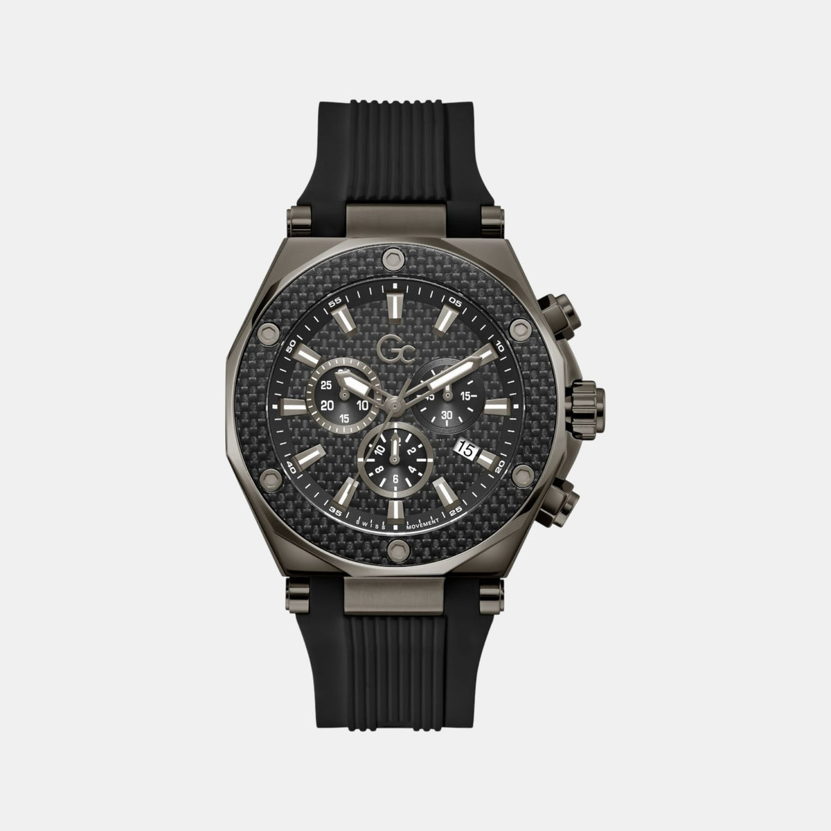 Legacy Men Quartz Black Dial Chronograph Silicone Watch Z18009G2
