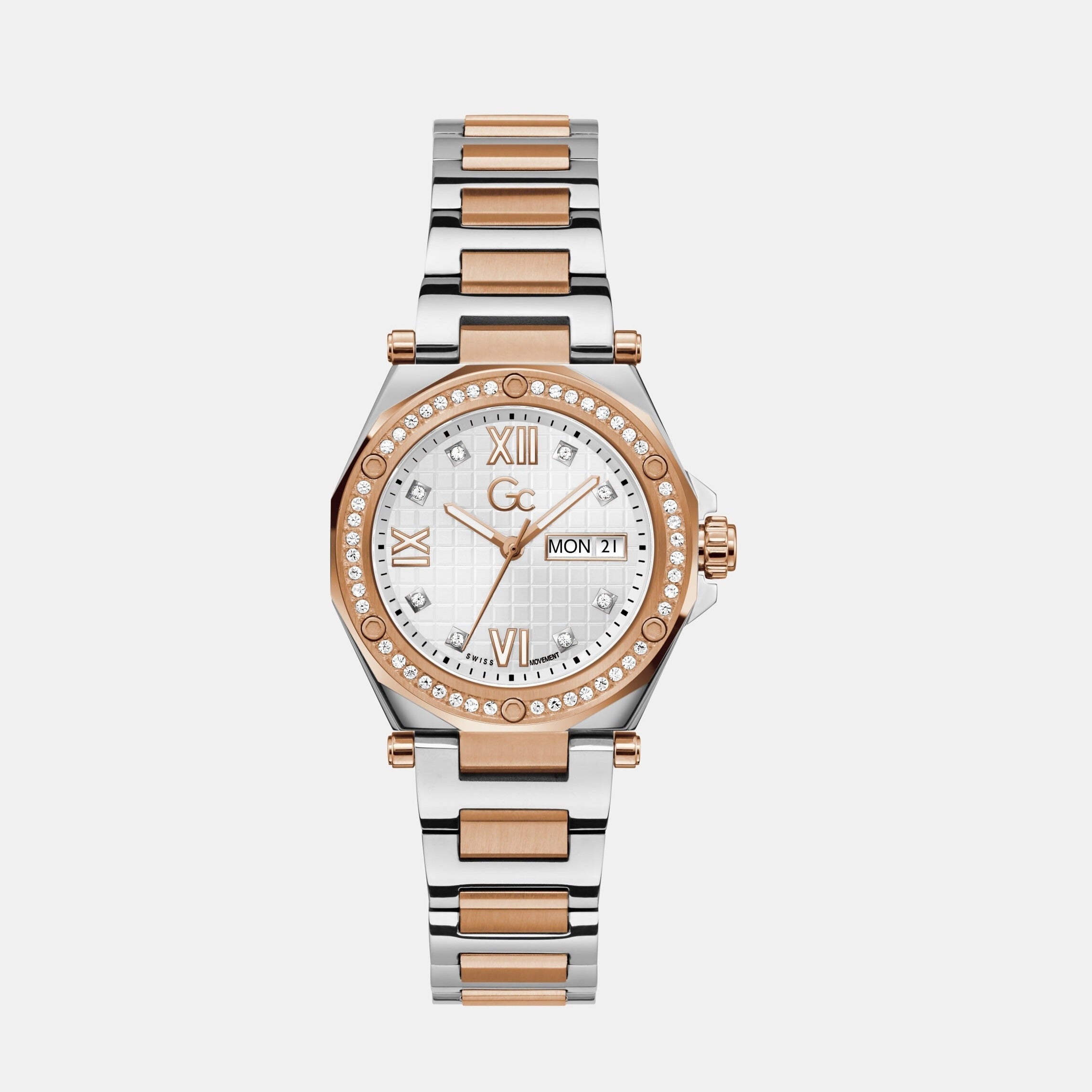 GC Round Silver Analog watch