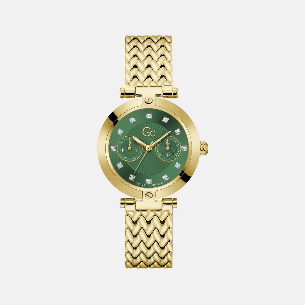 GC Round Green Multi-Function watch