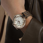 Vogue Large Women Quartz White Dial Multi-Function Stainless Steel Watch Z21009L1MF