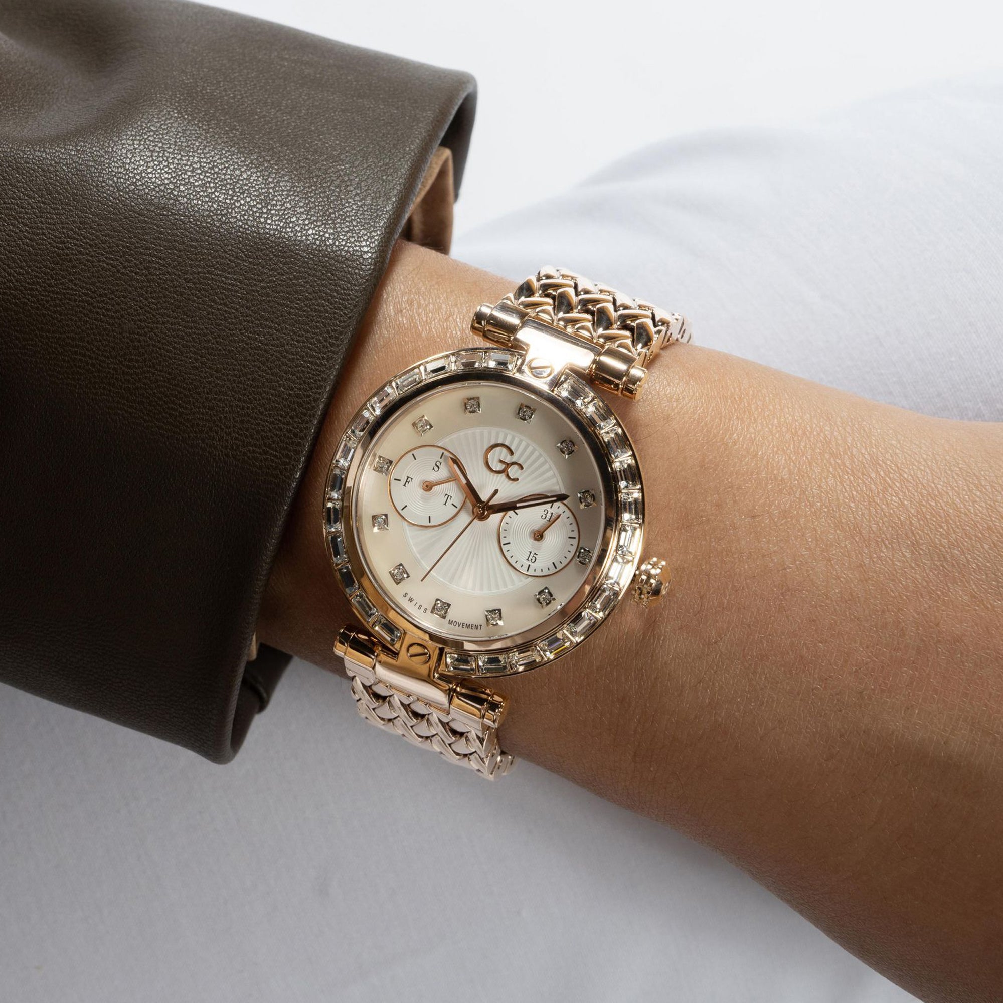 GC 36.5 mm Rose Gold Quartz watch