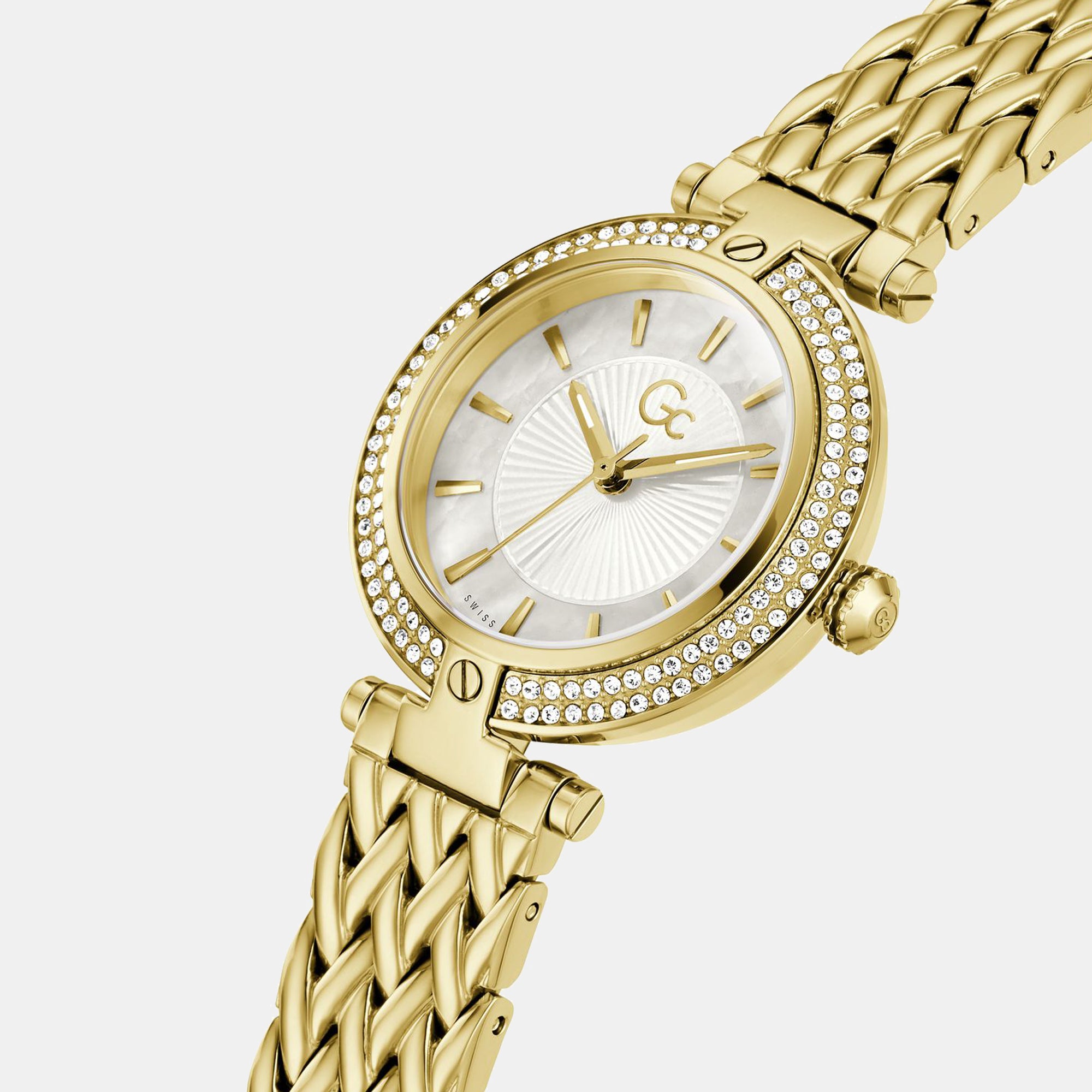 GC Women Round White watch