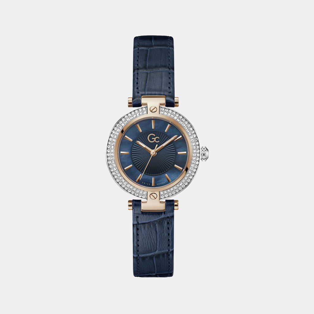 GC Round Blue Analog watch