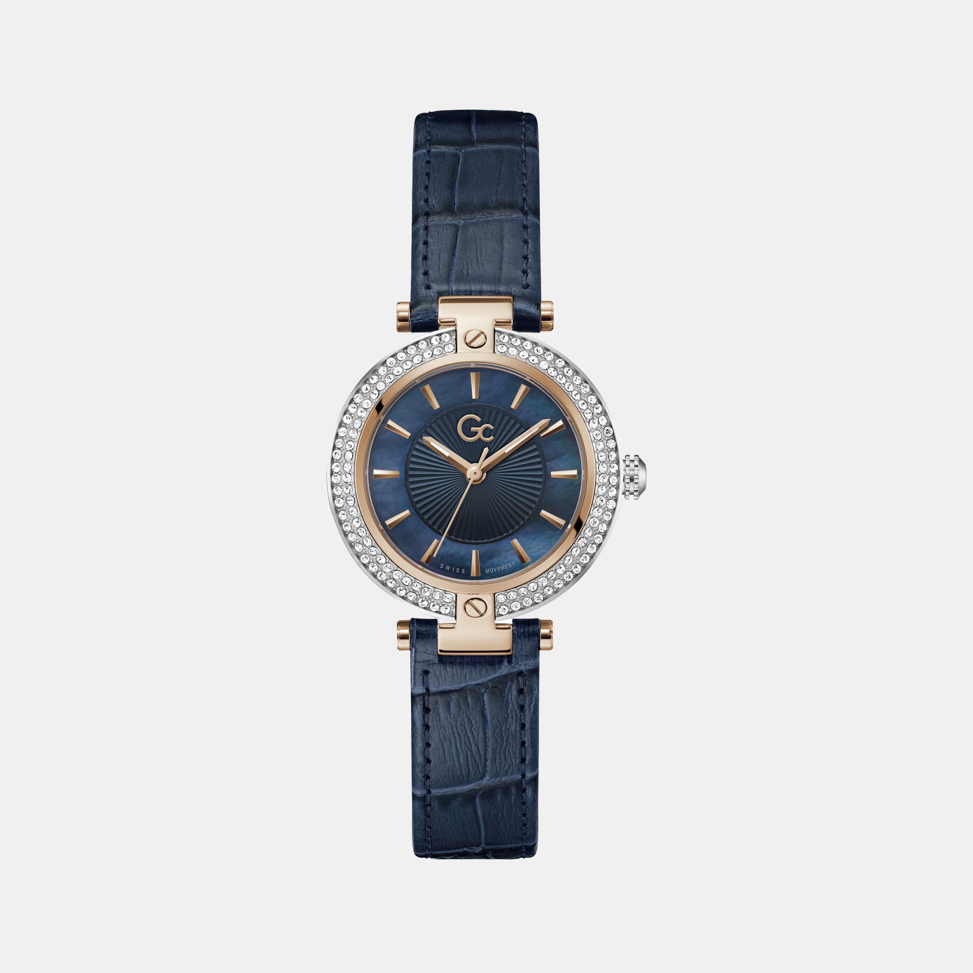 GC Round Blue Analog watch