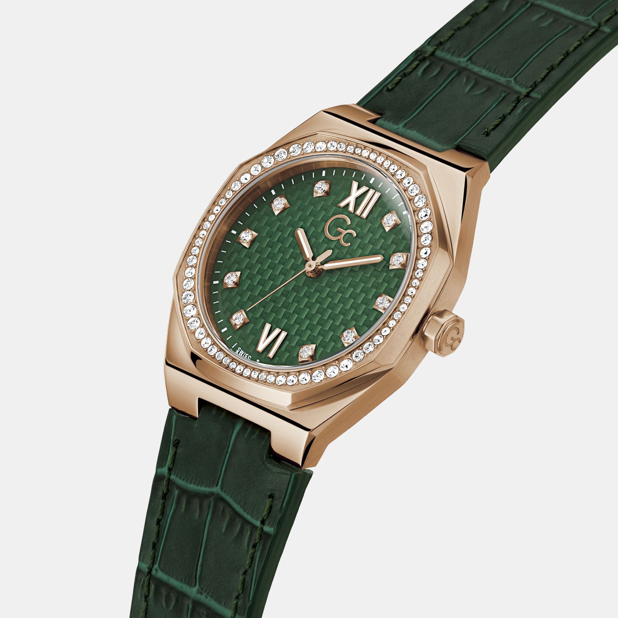 GC Women Tonneau Green watch