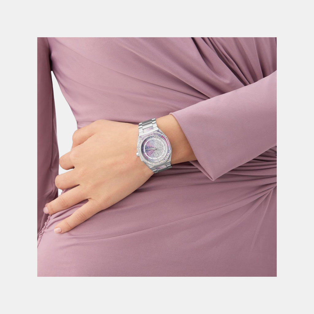 Specials Women Quartz Purple Dial Analog Stainless Steel Watch Z25011L3