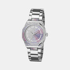 Specials Women Quartz Purple Dial Analog Stainless Steel Watch Z25011L3