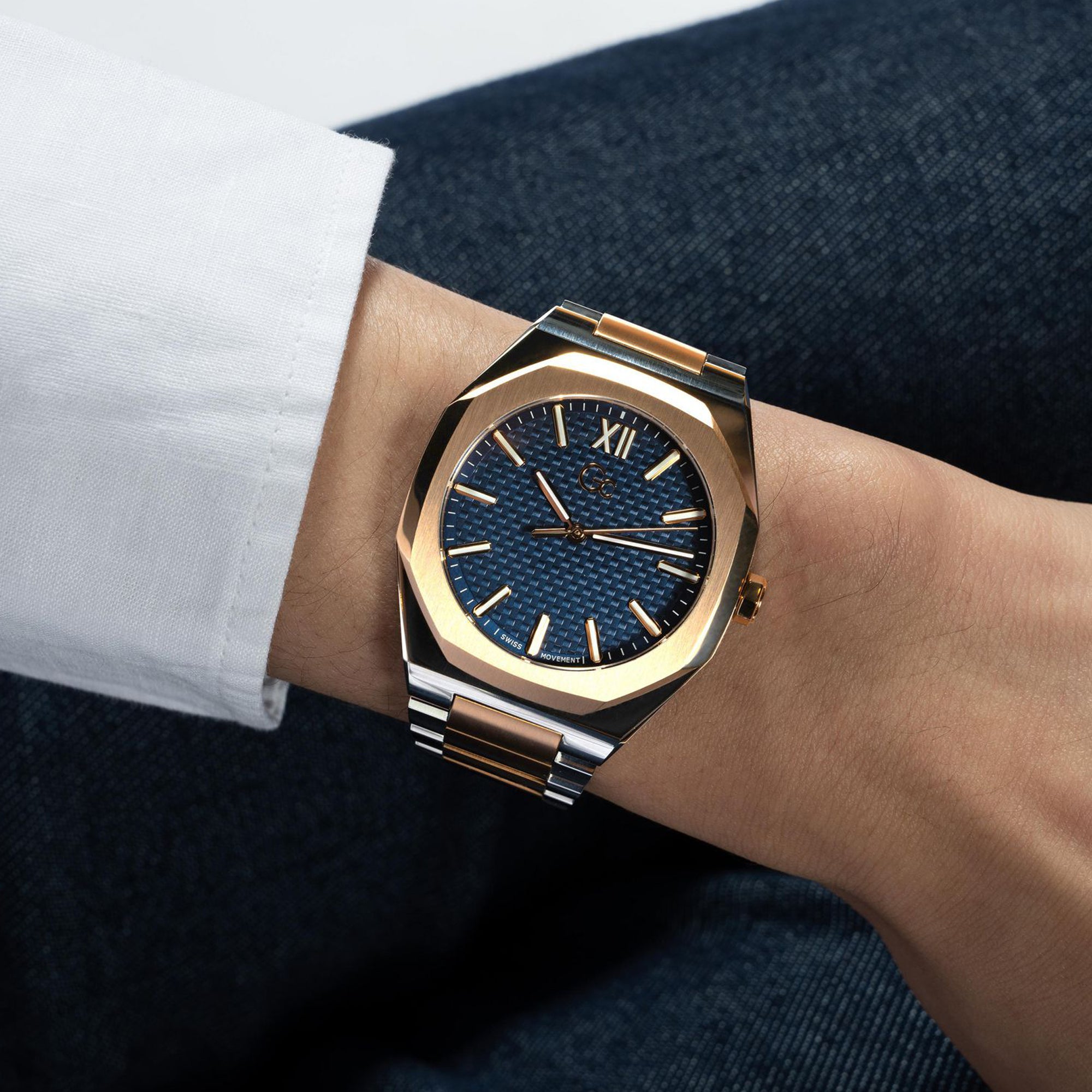 GC 42 mm Two Tone Quartz watch