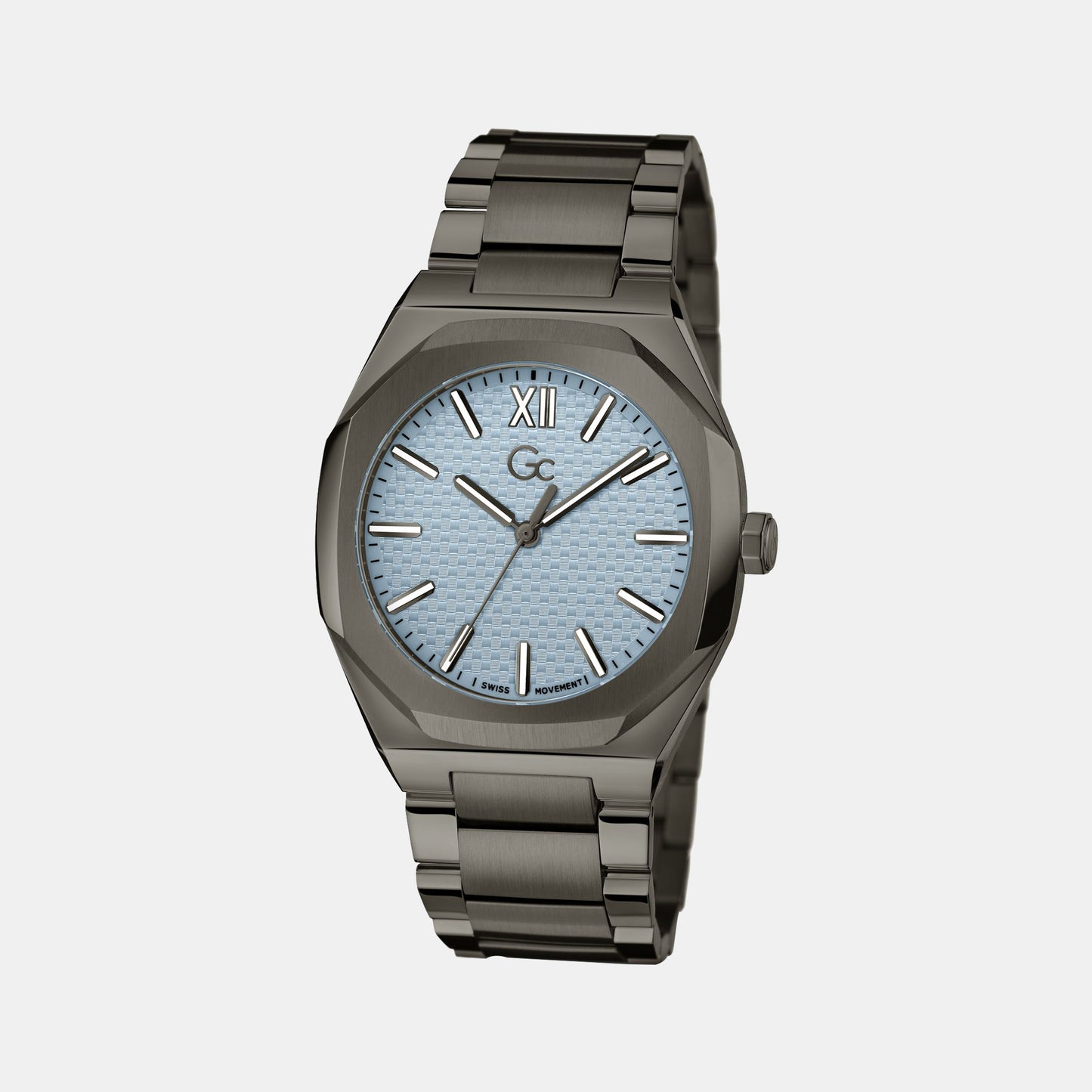 Male Blue Analog Stainless Steel Watch Z26003G7MF