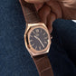 Male Brown Analog Genuine Leather Watch Z26005G4MF