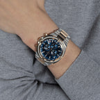 IronClass Chrono Men Quartz Blue Dial Chronograph Stainless Steel Watch Z32001G2MF