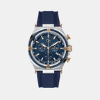 GC Round Blue Chronograph watch