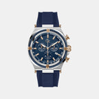 IronClass Chrono Men Quartz Blue Dial Chronograph Silicone Watch Z32003G7MF