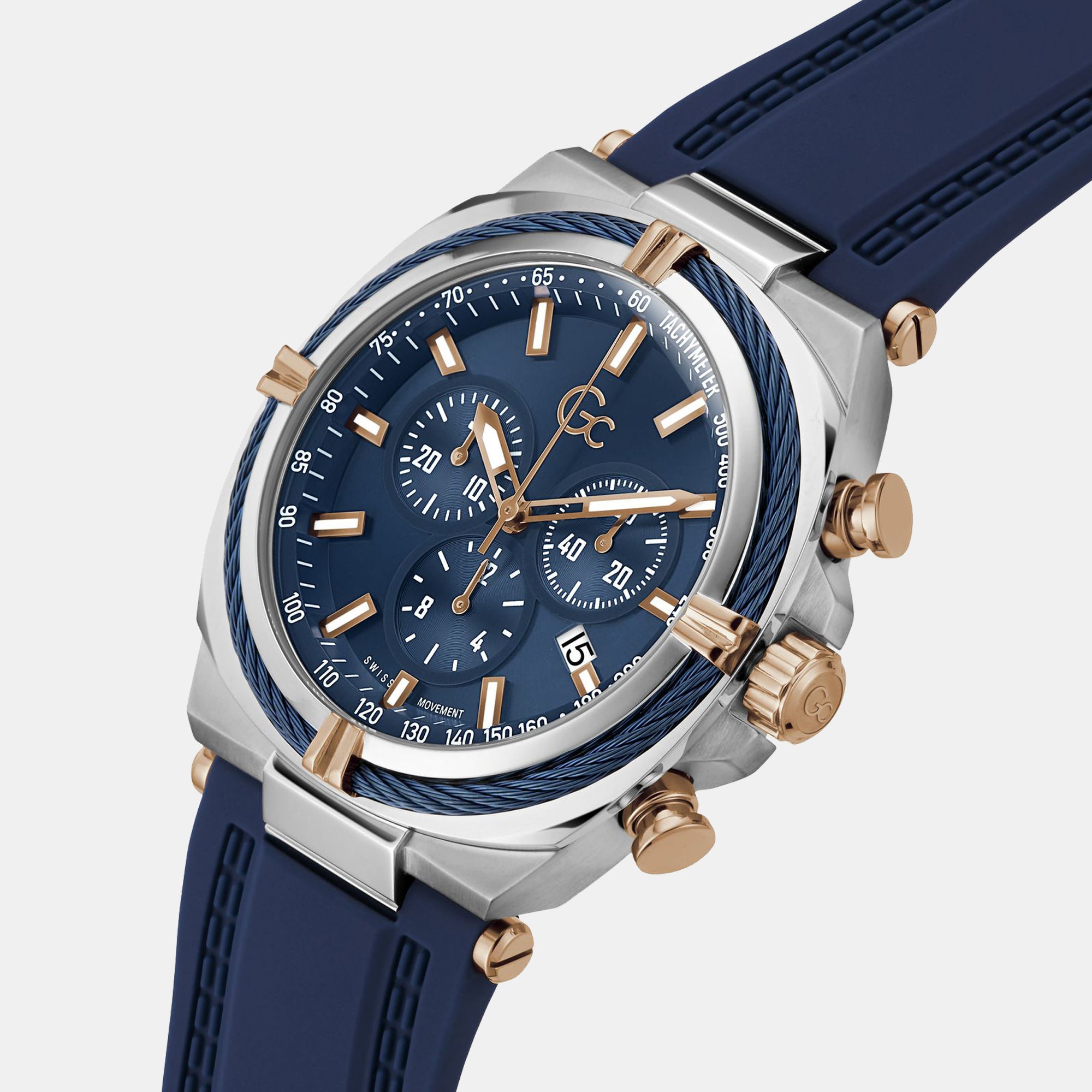 GC Stainless Steel Round watch