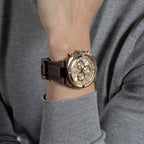 Men Quartz Brown Dial Chronograph Silicone Watch Z32004G1MF