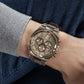 Male Brown Chronograph Silicone Watch Z32004G1MF