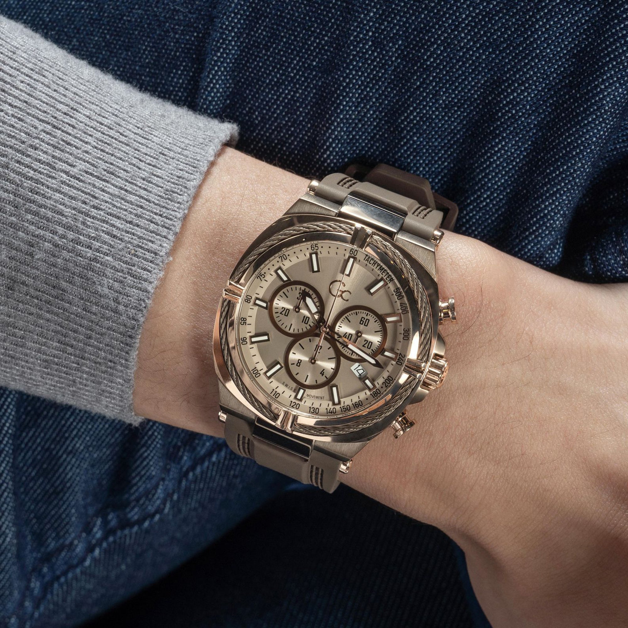 GC 43 mm Brown Quartz watch