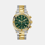 Iron Class Men Quartz Green Dial Chronograph Stainless Steel Watch Z32005G9