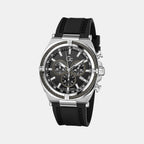 Gc Ironclass Men Quartz Black Dial Chronograph Silicone Watch Z32007G2