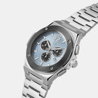 Men Quartz Blue Dial Analog Stainless Steel Watch Z33001G7MF