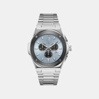 Men Quartz Blue Dial Analog Stainless Steel Watch Z33001G7MF