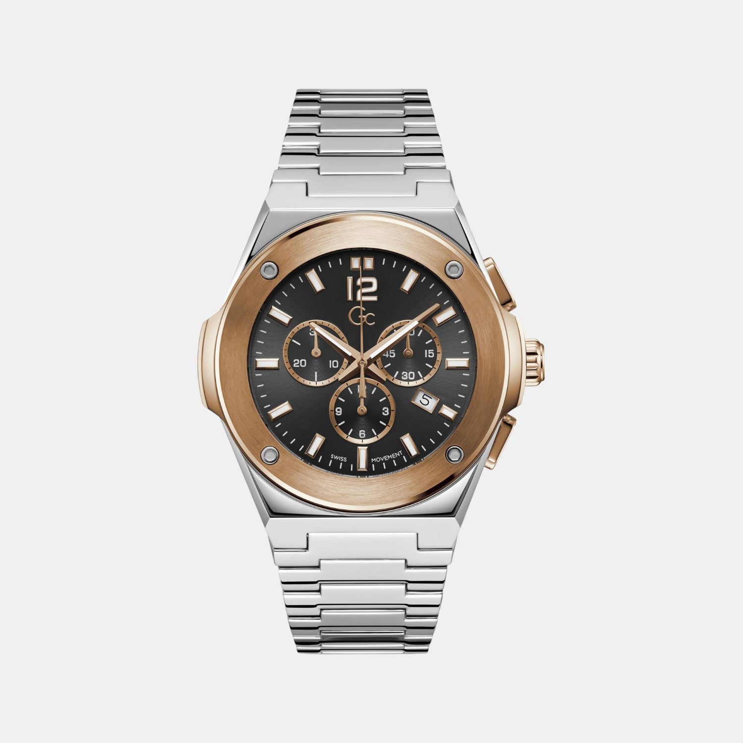 Idol Chrono Men Quartz Black Dial Chronograph Stainless Steel Watch Z33002G2MF