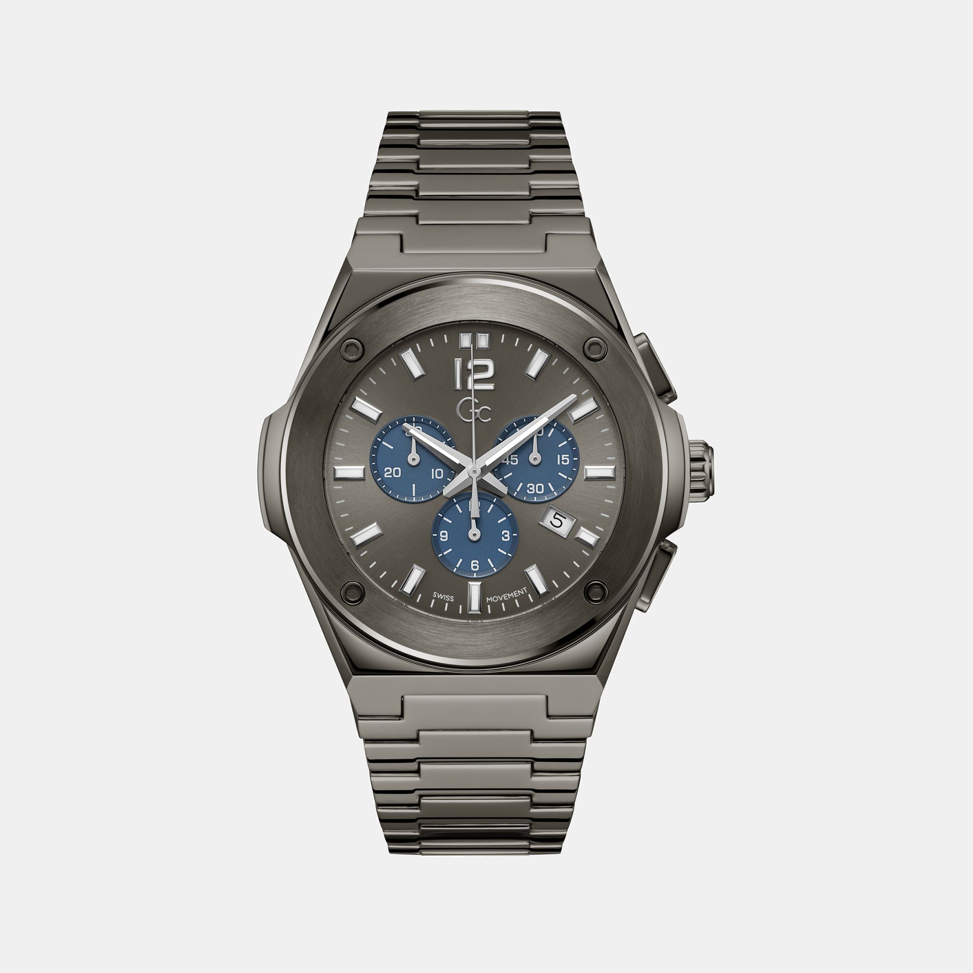 GC Round Grey Chronograph watch