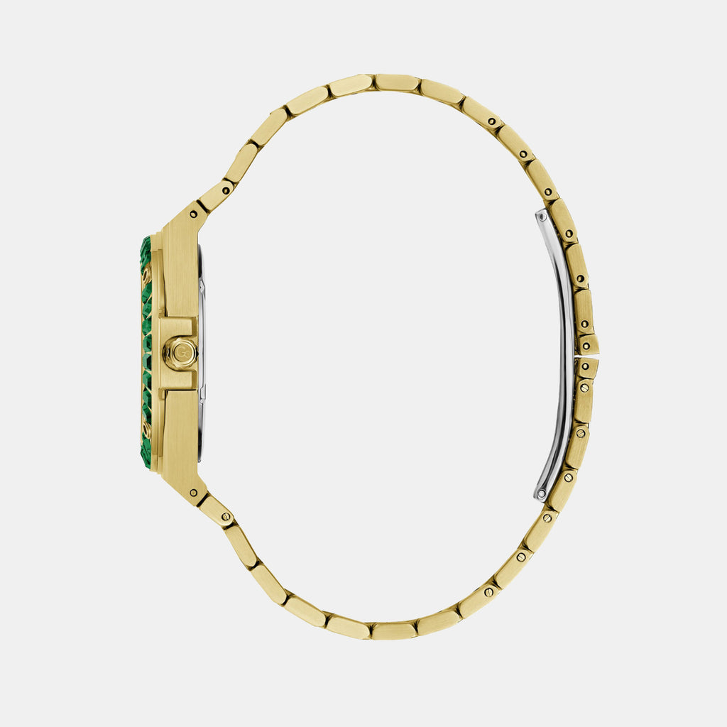 Idol Women Quartz Green Dial Analog Stainless Steel Watch Z34002L9MF