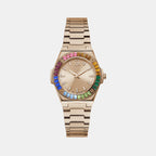 GC Round Rose Gold Analog watch