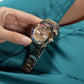 Female Rose Gold Analog Stainless Steel Watch Z34004L3MF