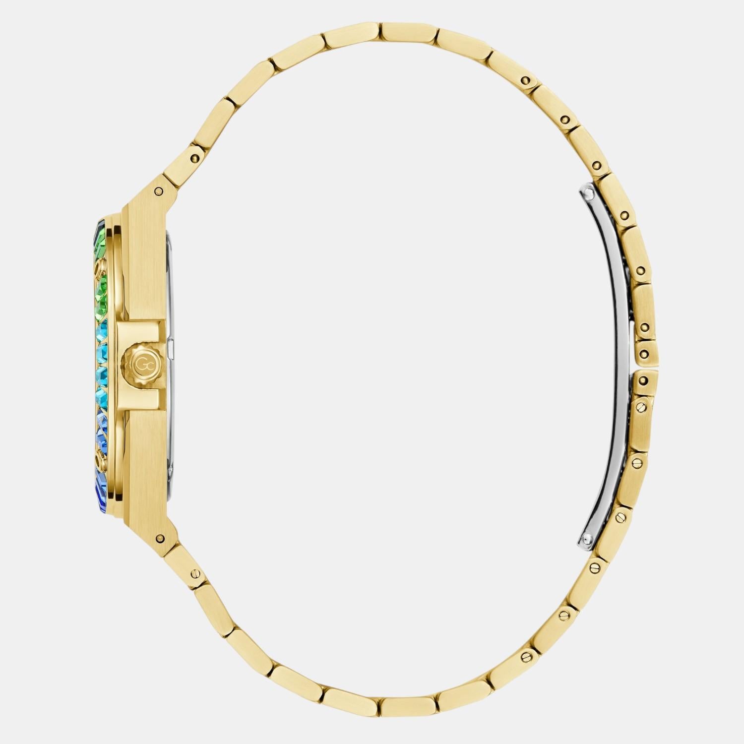 Idol Women Quartz Blue Dial Analog Stainless Steel Watch Z34007L7MF