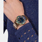 Idol Women Quartz Blue Dial Analog Stainless Steel Watch Z34007L7MF