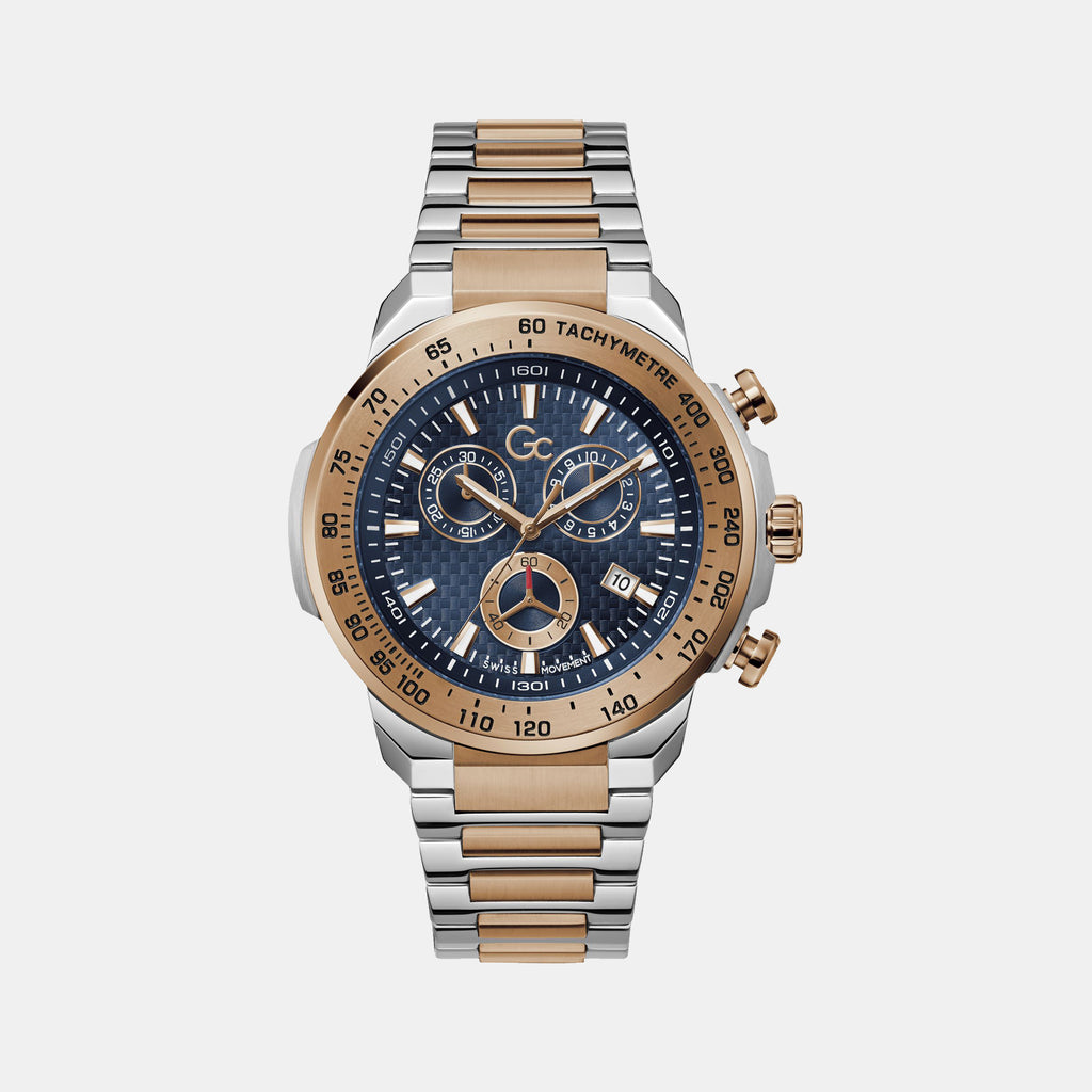 GC Round Blue Chronograph watch