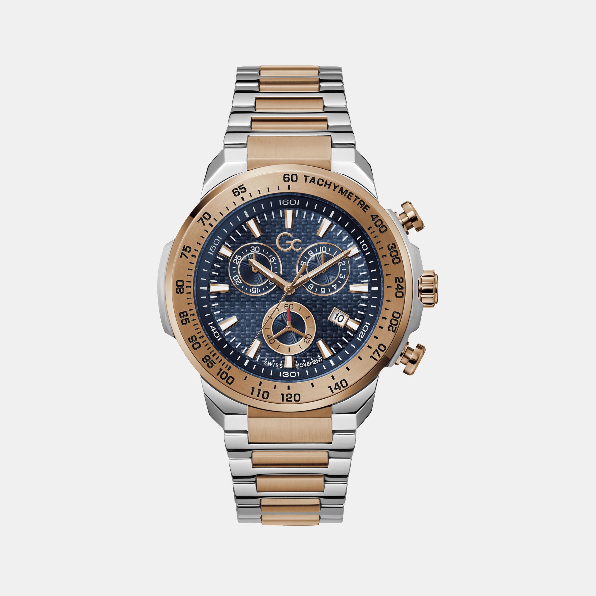 GC Round Blue Chronograph watch