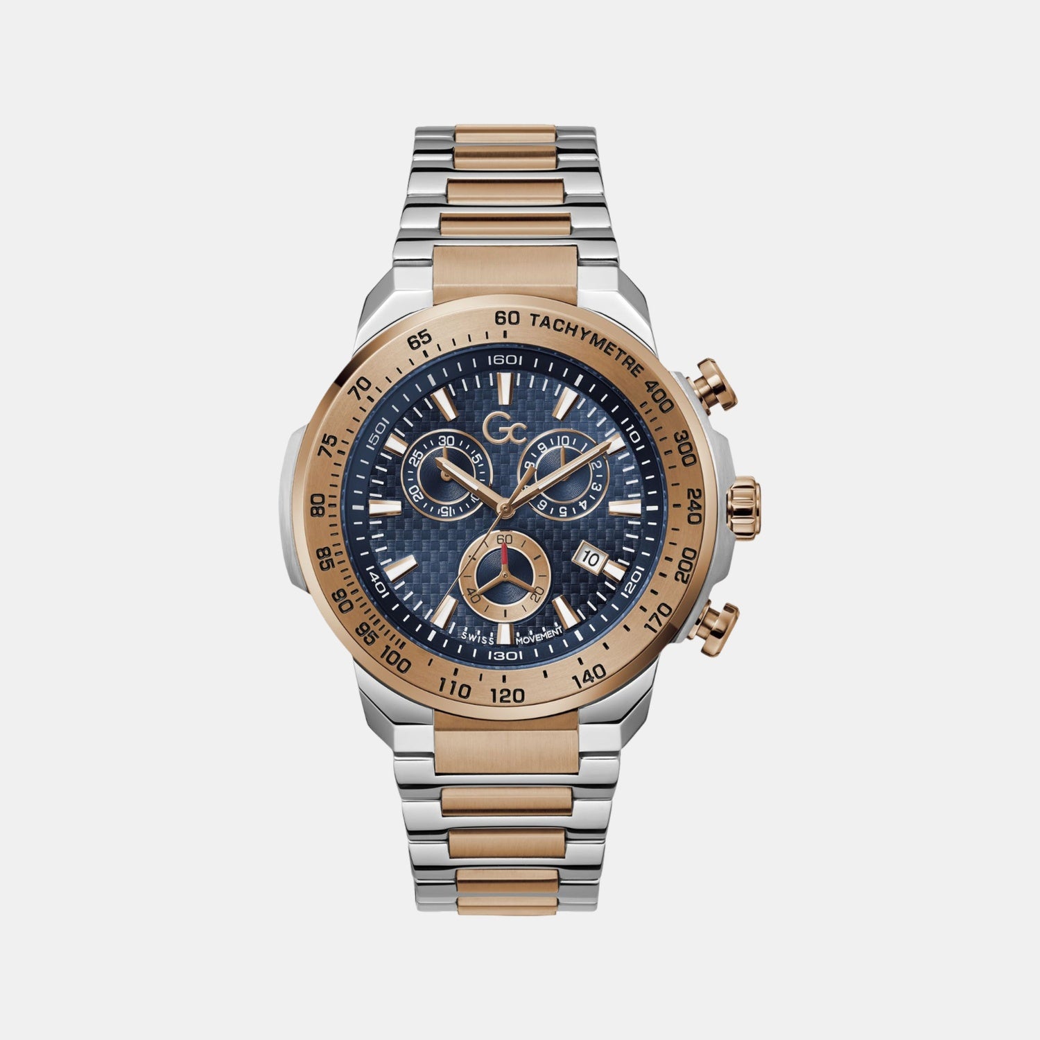 First Class Chrono Men Quartz Blue Dial Chronograph Stainless Steel Watch Z35001G7MF