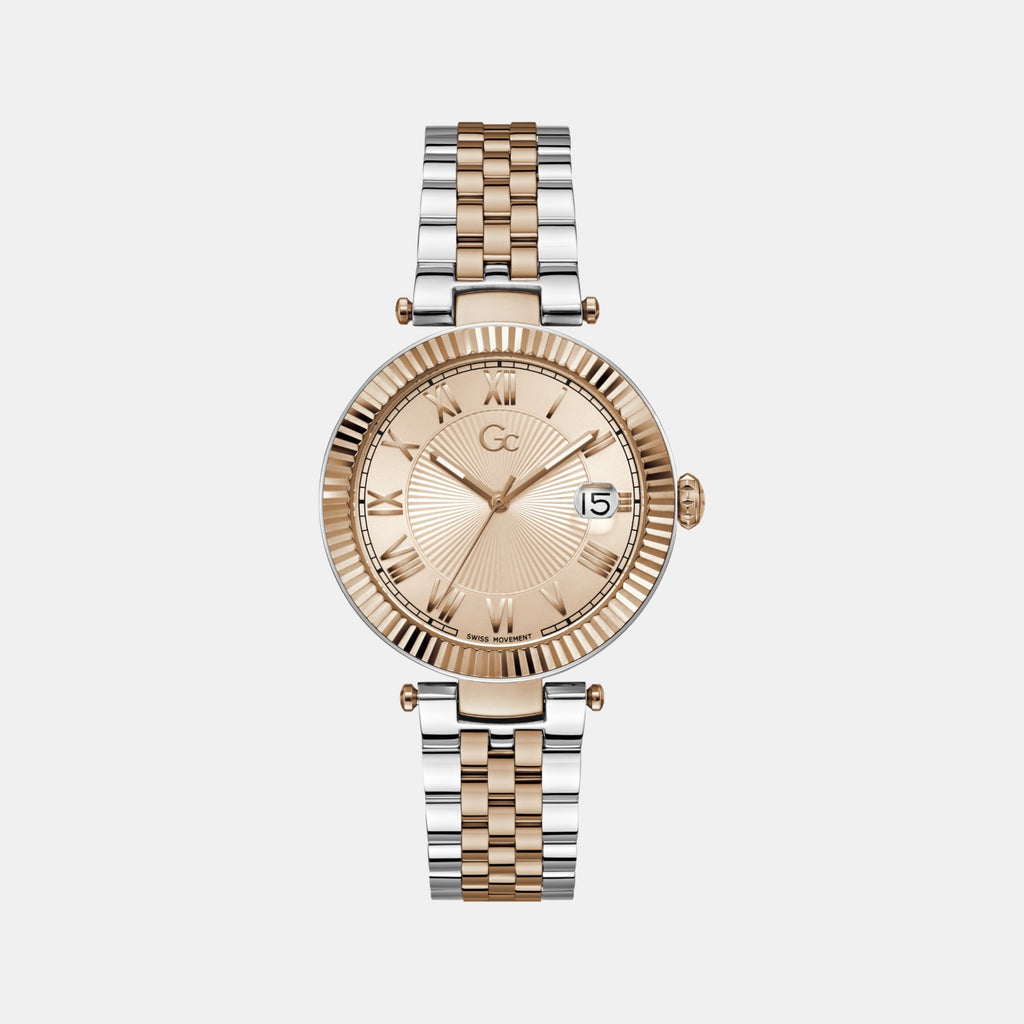 Flair Women Quartz Rose Gold Dial Analog Stainless Steel Watch Z36001L3MF