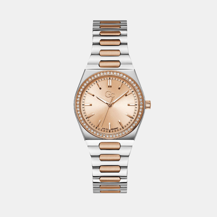 GC Round Rose Gold Analog watch