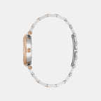 Tiara Women Quartz White Dial Analog Stainless Steel Watch Z41002L1MF