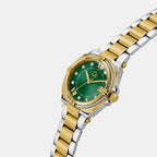 Iron Class Women Quartz Green Dial Analog Stainless Steel Watch Z43002L1MF