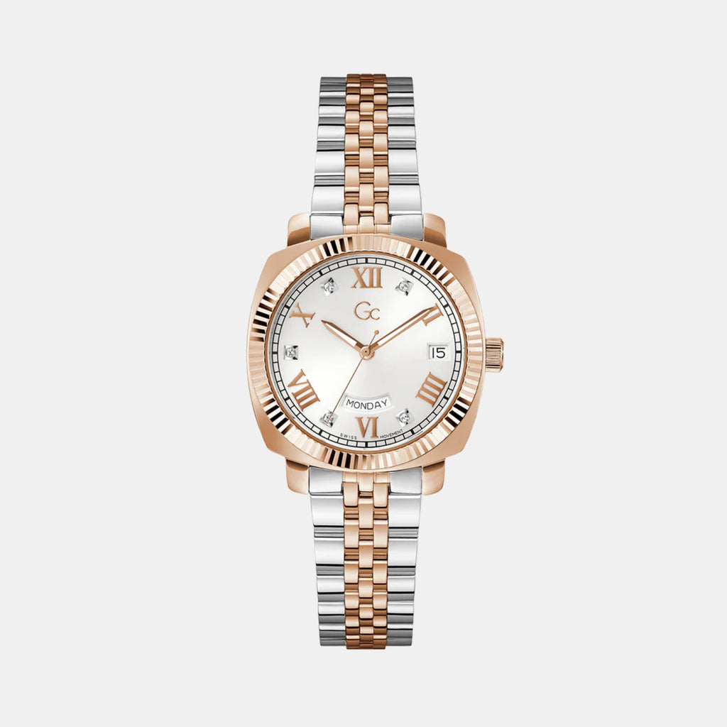 GC Round White Analog watch