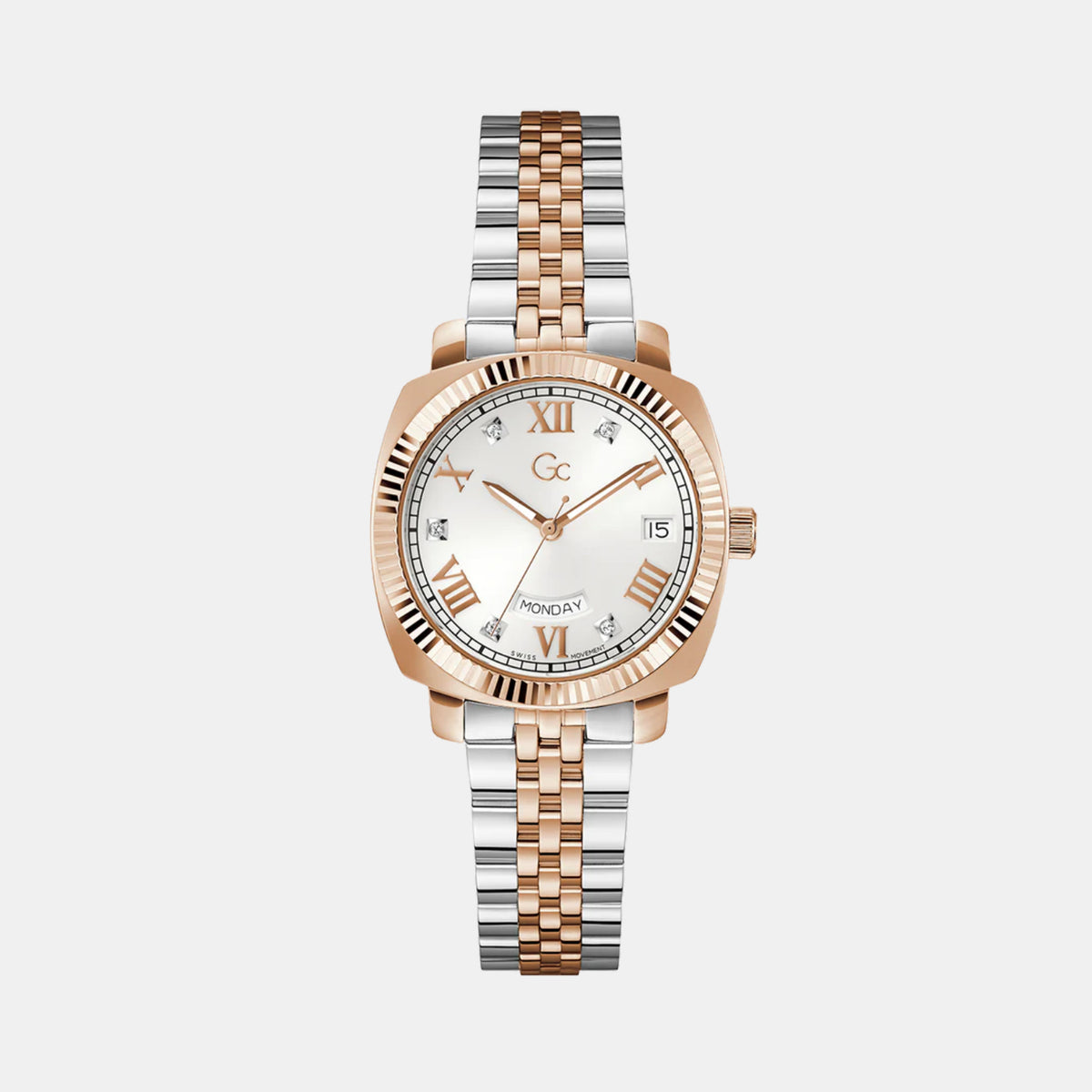 GC Round White Analog watch
