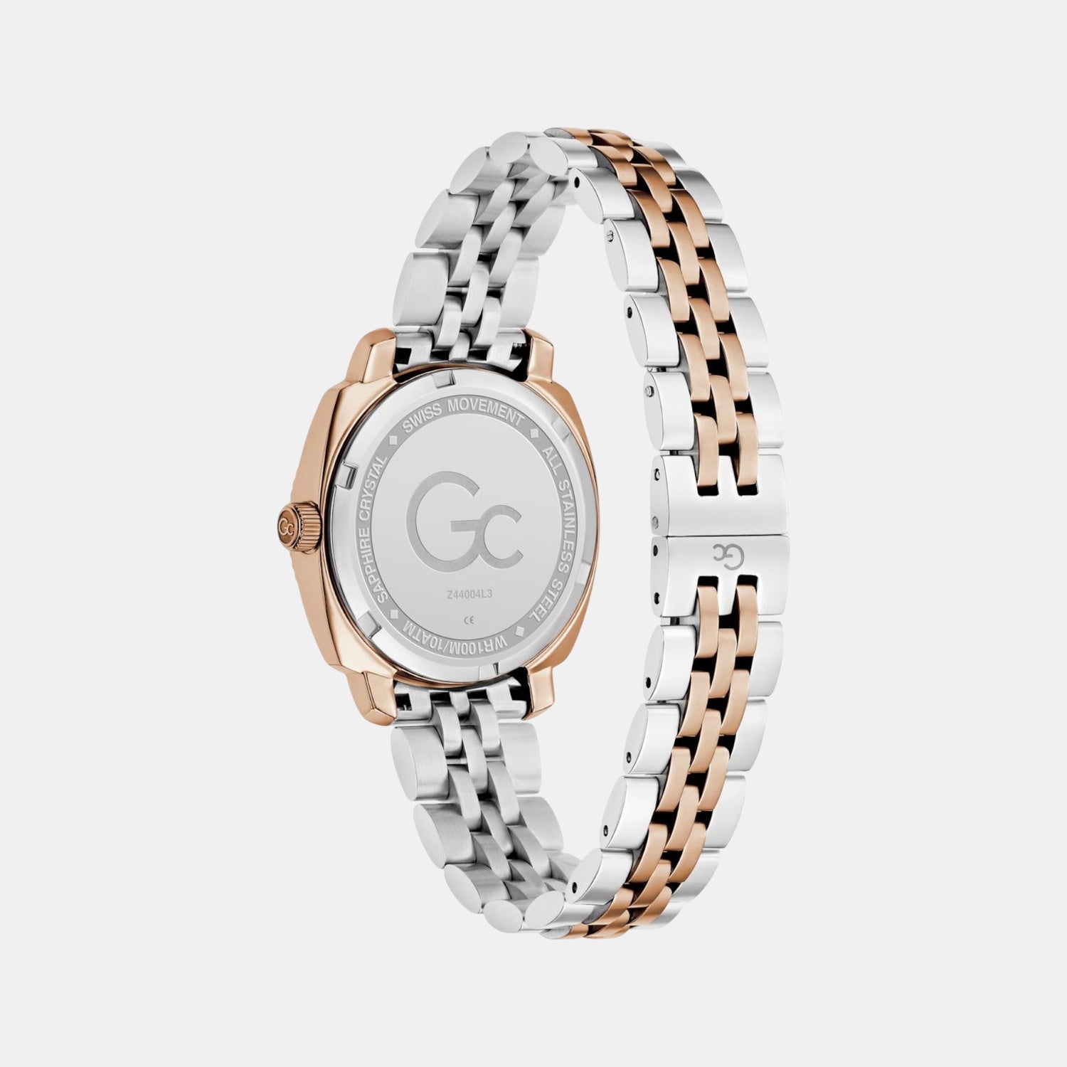 Gc Flair Coussin Lady Women Quartz Green Dial Analog Stainless Steel Watch Z44004L3