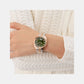 Gc Flair Coussin Lady Women Quartz Green Dial Analog Stainless Steel Watch Z44004L3