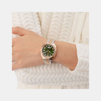 Gc Flair Coussin Lady Women Quartz Green Dial Analog Stainless Steel Watch Z44004L3