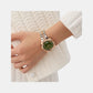 Gc Flair Coussin Lady Women Quartz Green Dial Analog Stainless Steel Watch Z44004L3