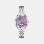 Gc Dress Women Quartz Purple Dial Analog Stainless Steel Watch Z44005L3