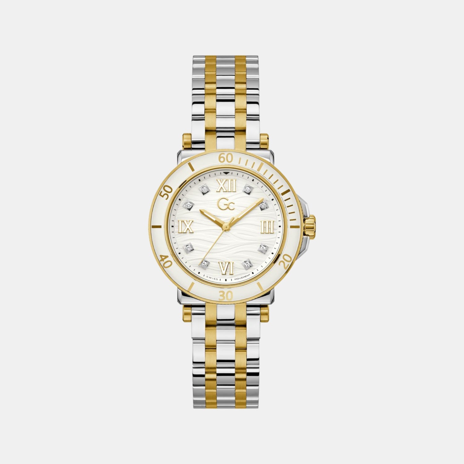 One Sport Women Quartz White Dial Analog Stainless Steel Watch Z45002L1MF