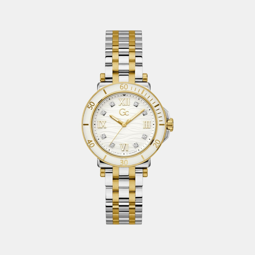 One Sport Women Quartz White Dial Analog Stainless Steel Watch Z45002L1MF