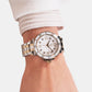 One Sport Women Quartz White Dial Analog Stainless Steel Watch Z45002L1MF