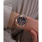 Flair Coussin Men Quartz Black Dial Chronograph Stainless Steel Watch Z46001G2MF